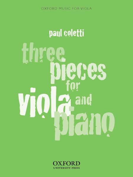 Three Pieces : For Viola and Piano.