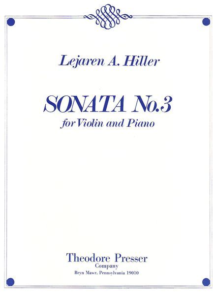 Sonata No. 3 : For Violin And Piano.