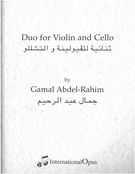 Duo : For Violin and Cello (1981).