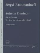 Suite In D Minor : For Orchestra - Version For Piano Solo (1891), First Edition.