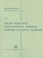 Sechs Gedichte von Scheffel, Mörike, Goethe und Justinus Kerner.