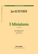5 Miniatures, Op. 64 : For 4 Horns.