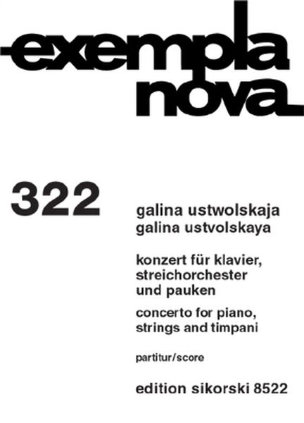 Konzert : Für Klavier, Streichorchester und Pauken (1946).