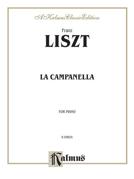 Campanella by N. Paganini / transcribed For Piano Solo.