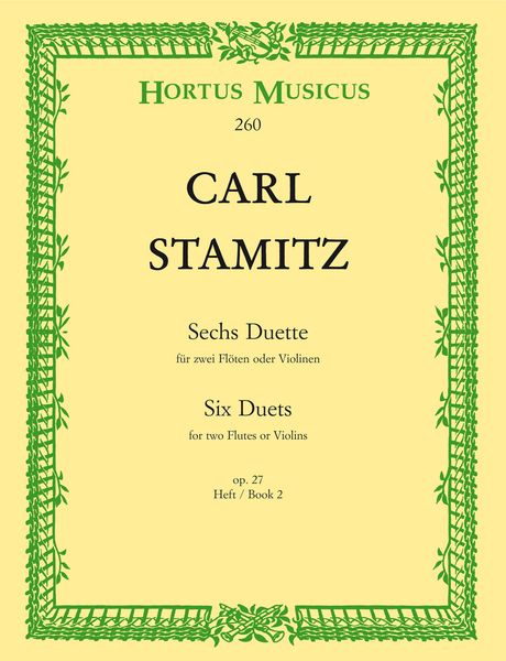 Six Duets, Op. 27 : For 2 Flutes - Vol. 2.