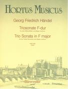 Trio Sonata In F Major, HWV 405 : For Two Recorders and Basso Continuo.
