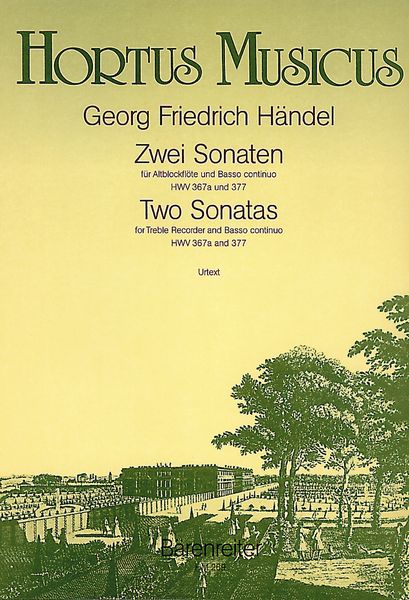Two Sonatas, HWV 367a and HWV 377 : For Recorder and Basso Continuo.