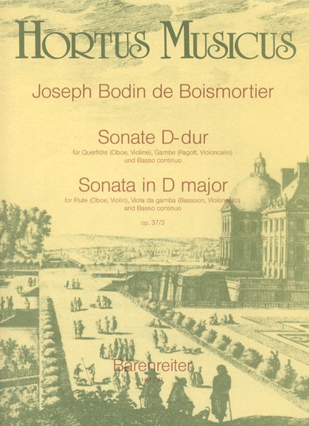 Sonata In D Major, Op. 37/3 : For Flute, Viola Da Gamba and Basso Continuo.