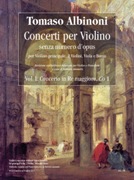 Concerti Per Violino Senza Numero D'Opus, Vol. I : Concerto In Sol Maggiore, CO 1 - Piano reduction.