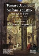 Sinfonie A Quattro Senza Numero D'opus, Vol. 5 : Sinfonia In la Maggiore, Si 5.