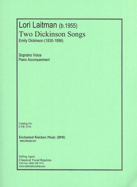 Two Dickinson Songs : For Soprano Voice and Piano Accompaniment.