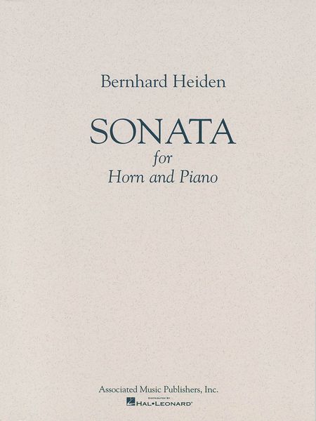 Sonata : For Horn And Piano.