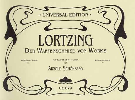 Waffenschmied Von Worms : arranged For Piano, Four Hands by Arnold Schoenberg.