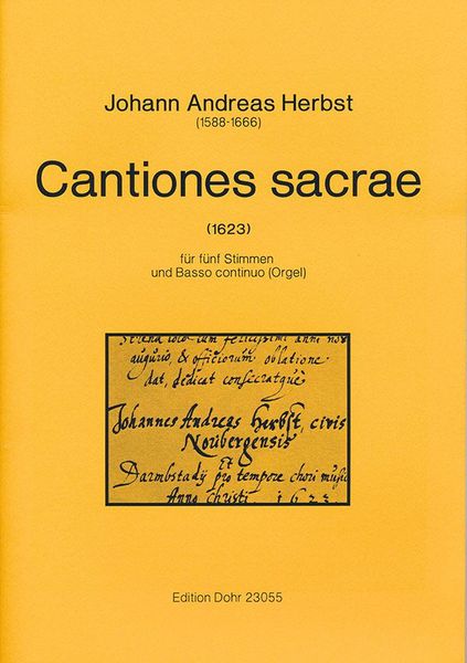 Cantiones Sacrae : Für Fünf Stimmen und Basso Continuo (Orgel).