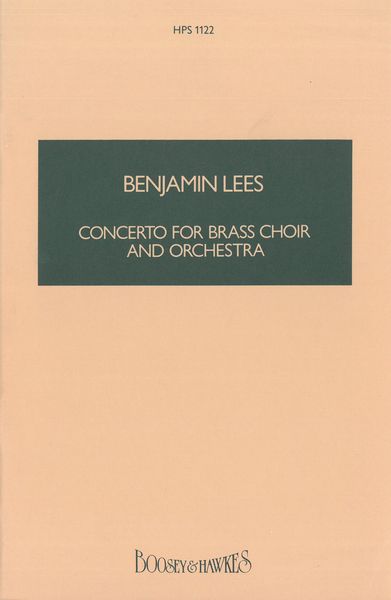 Concerto : For Brass Choir And Orchestra.