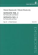 Sonata No. 2 : For Violoncello and Piano, Op. 81 - Viola Version Included.