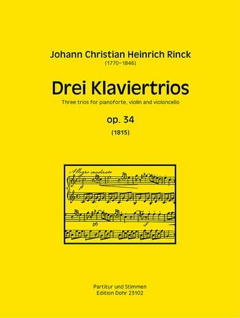 Drei Klaviertrios, Op. 34 (1815) / edited by Christoph Dohr.