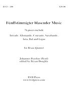 Fünffstimmigter Blasender Music : For Brass Quintet / edited by Bryan Doughty.