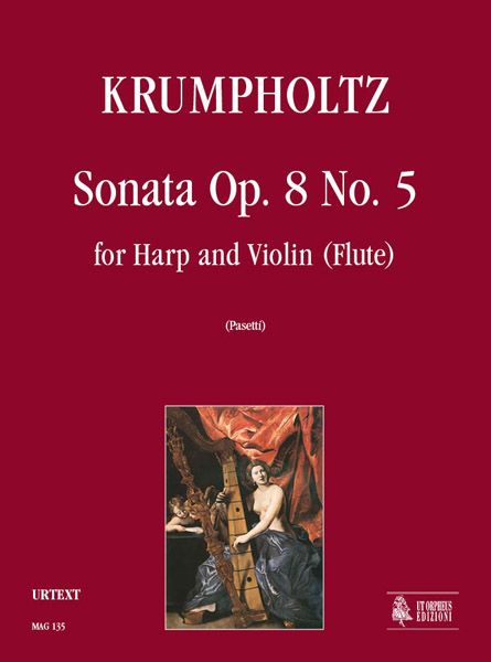 Sonata, Op. 8 No. 5 : Per Arpa E Violino (Flauto) / edited by Anna Pasetti.