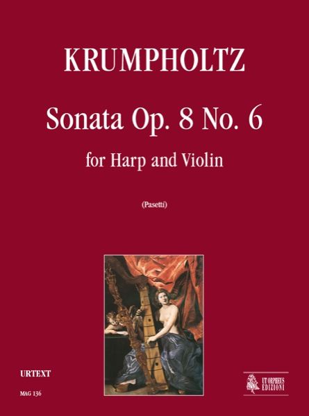 Sonata, Op. 8 No. 6 : Per Arpa E Violino / edited by Anna Pasetti.