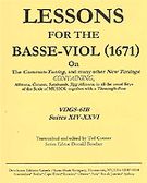 Lessons For The Basse-Viol (1671) : Vol. 2, Suites XIV -XXVI / transcribed & edited by Ted Conner.