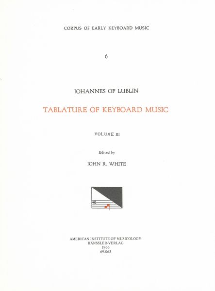 Tablature Of Keyboard Music (1540), Vol. 3 : Intabulations Of Motets and Other Sacred Pieces.