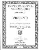 Trio In D : For 2 Violins And Violoncello / Edited By Alejandro Garri.