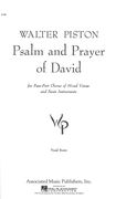 Psalm and Prayer Of David : For Four-Part Chorus Of Mixed Voices and Seven Instruments.