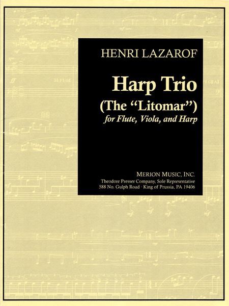 Harp Trio (The Litomar) : For Flute, Viola and Harp (2003-04).