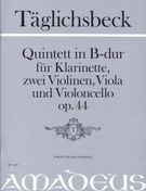 Quintett B-Dur : Für Klarinette, Zwei Violinen, Viola Und Violoncello, Op. 44 / Ed. Bernhard Päuler.