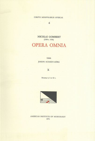 Opera Omnia, Vol. 10 : Motecta 4, 5, Et 12v.