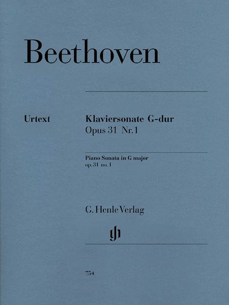 Klaviersonate Nr. 16 G-Dur, Op. 31 No. 1 / edited by Norbert Gertsch and Murray Perahia.