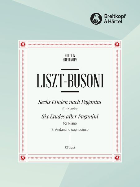 Liszt-Paganini Etudes : Andantino Capriccioso Es-Dur. Busoni-Verz. B 70.