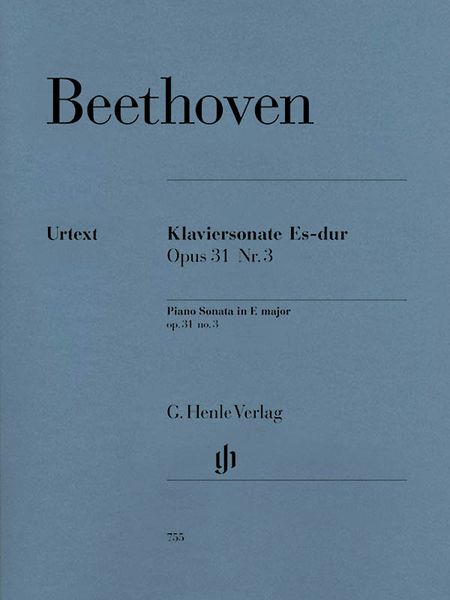Klaviersonate Nr. 18 Es-Dur, Op. 31 No. 3 / edited by Norbert Gertsch and Murray Perahia.