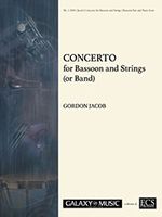 Concerto : For Bassoon and Strings (Or Band) - arranged For Bassoon and Piano.