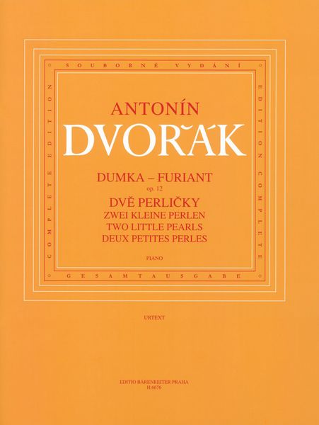 Dumka - Furiant, Op. 12; Two Little Pearls : For Piano.