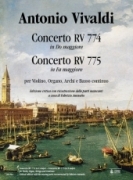 Concerto RV 774 In Do Maggiore; Concerto RV 775 In Fa Maggiore : Per Violino, Organo, Archi E B.C.