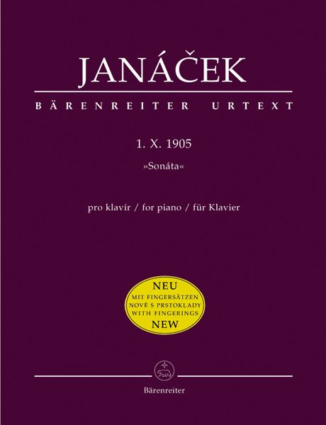 1. X. 1905 (Sonata) : For Piano / edited by Ludvik Kundera and Jarmil Burghauser.