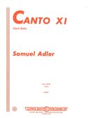 Canto XI : For Horn Solo.