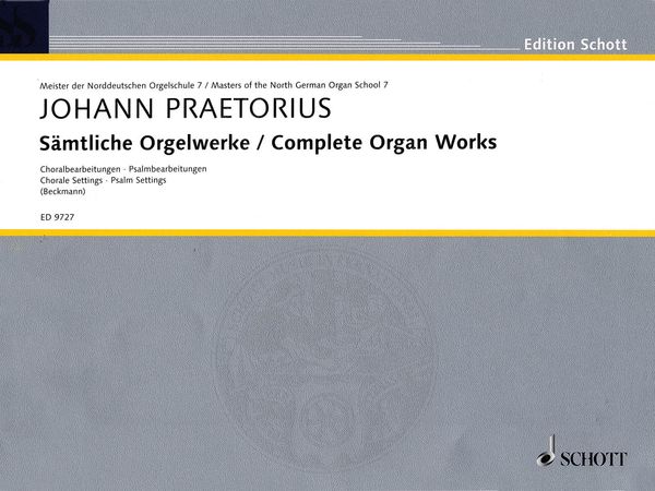 Complete Organ Works : Chorale Settings - Psalm Settings / edited by Klaus Beckmann.