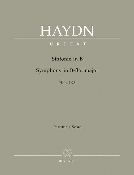 Symphony In B Flat Major, Hob. I:98 / edited by Robert Von Zahn.