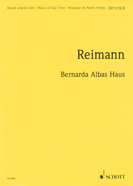 Bernarda Albas Haus : Oper In Drei Akten (1998/99).