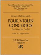 Four Violin Concertos, Part I : Concerto 7 In B-Flat Major, Concerto 13 In A Major.