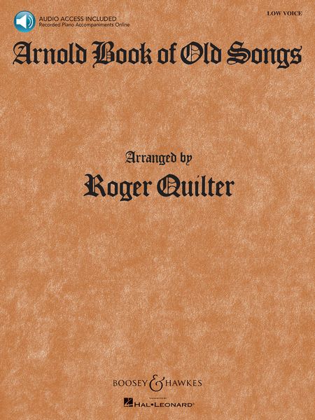 Arnold Book Of Old Songs : For Low Voice.
