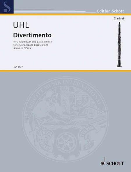 Divertimento : For 3 Clarinets and Bass Clarinet.