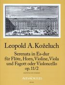 Serenata In E Flat Major Op. 11/2 : For Flute, Horn, Violin, Vla & Bsn/cello / Ed. Bernhard Päuler.