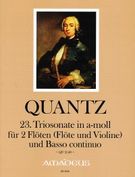 23. Triosonate In A-Moll, QV 2:40 : Für Zwei Flöten (Flöte und Violine) und Basso Continuo.