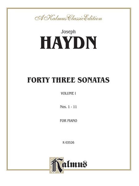 Piano Sonatas, Vol. 1.