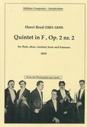Quintet In F, Op. 2 Nr. 2 : For Flute, Oboe, Clarinet, Horn and Bassoon.