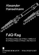 Fdq Rag : For 2 Flutes, 3 Flutes Or 3 Flutes+Alto Flute In G.